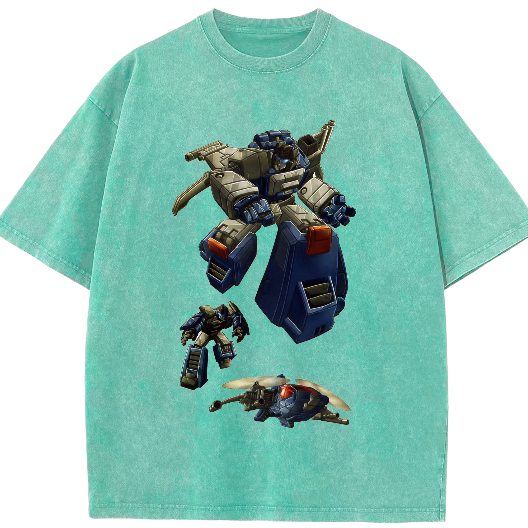 （画像用）  綿100% ヴィンテージ風 半袖Tシャツ（フロントプリント）